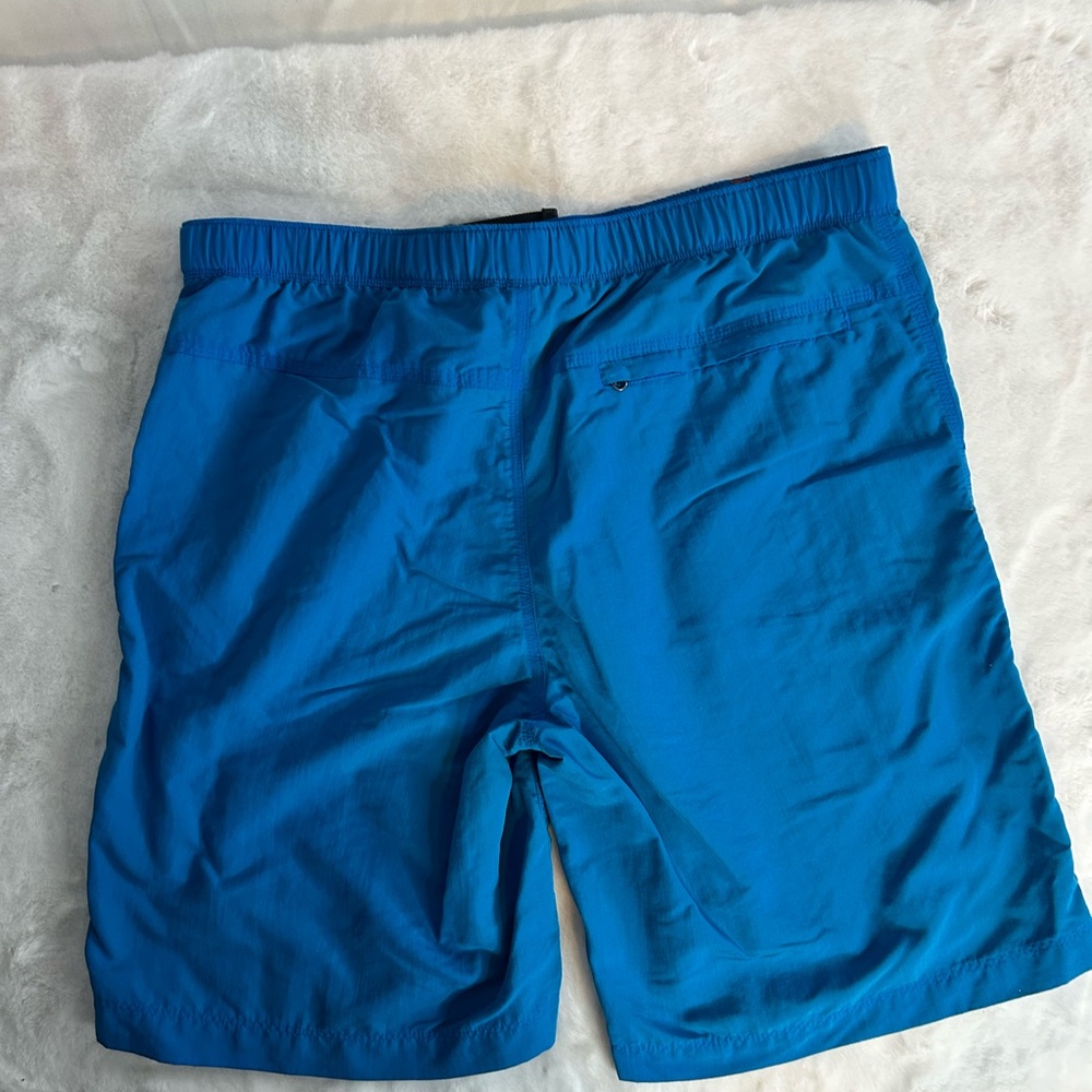 The North Face Blue Hiking Shorts Mens M Nylon Outdoor Belted - Picture 10 of 11